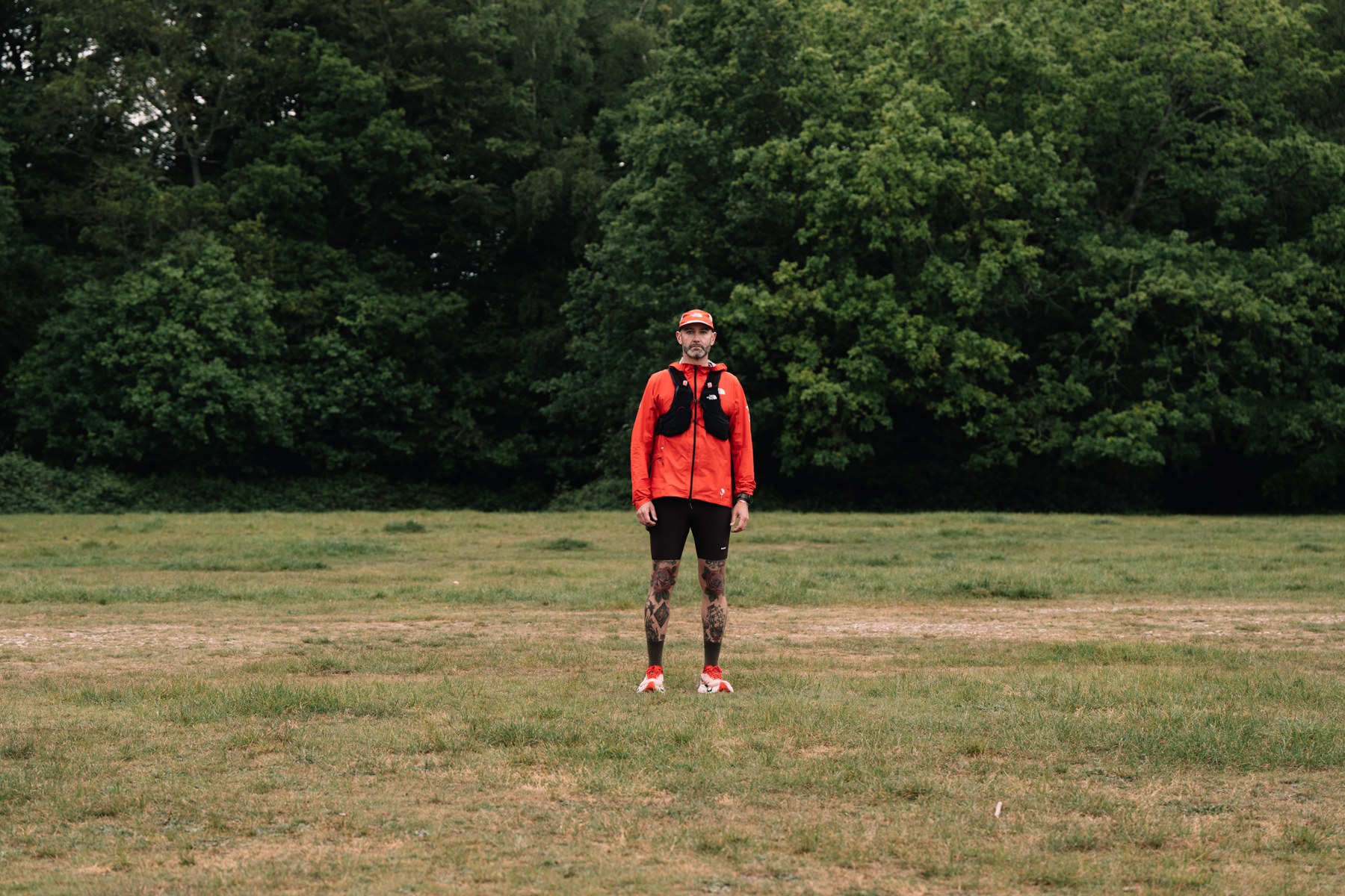 Oliver in running kit at Box Hill